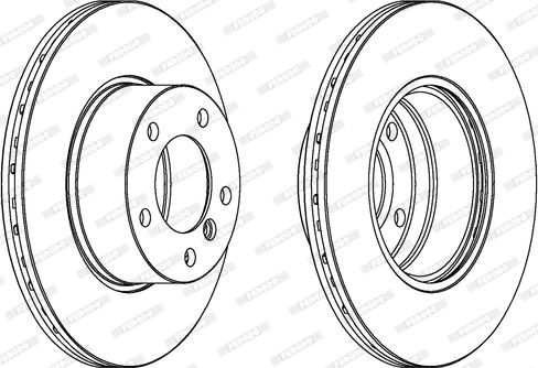 Ferodo DDF834C - Тормозной диск www.autospares.lv