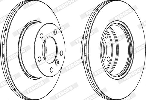 Ferodo DDF834X - Bremžu diski www.autospares.lv