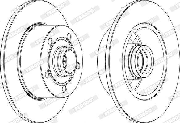 Ferodo DDF830X - Bremžu diski www.autospares.lv