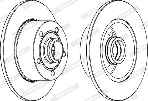 Ferodo DDF830X - Bremžu diski www.autospares.lv