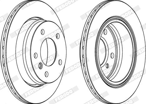 Ferodo DDF831X - Bremžu diski www.autospares.lv