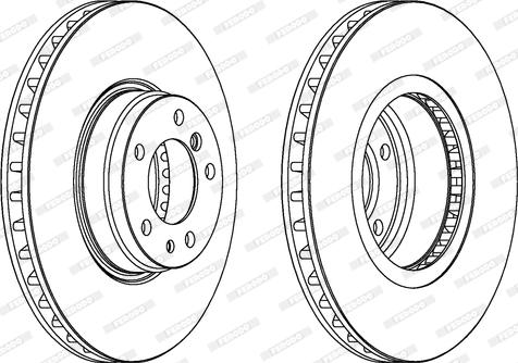 Ferodo DDF832 - Bremžu diski www.autospares.lv