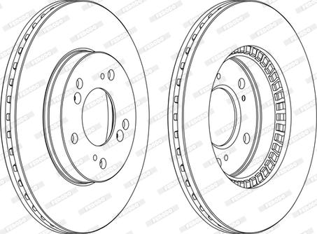 Ferodo DDF829C - Bremžu diski www.autospares.lv