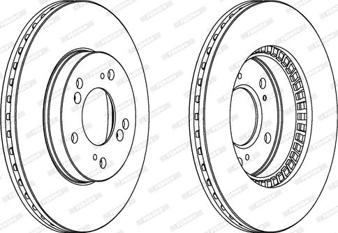 Ferodo DDF829 - Bremžu diski www.autospares.lv