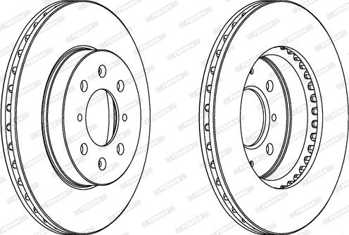 Ferodo DDF871 - Bremžu diski www.autospares.lv