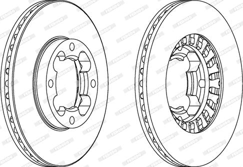 Ferodo DDF399 - Bremžu diski www.autospares.lv