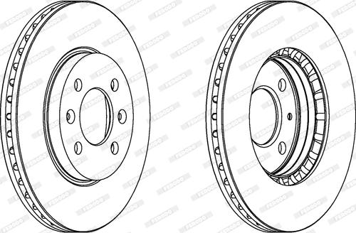 Ferodo DDF398 - Bremžu diski www.autospares.lv