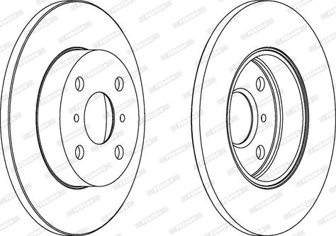 Ferodo DDF346 - Bremžu diski autospares.lv