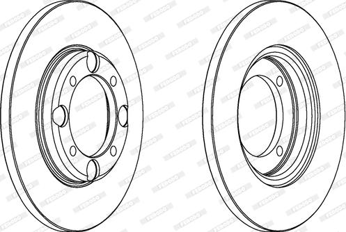 Ferodo DDF343 - Bremžu diski www.autospares.lv