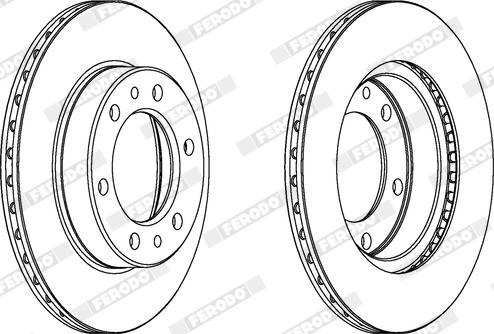 Ferodo DDF347X - Bremžu diski www.autospares.lv