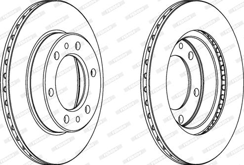 Ferodo DDF347 - Bremžu diski www.autospares.lv