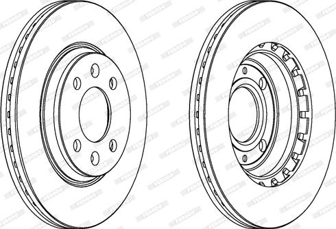 Ferodo DDF354 - Bremžu diski www.autospares.lv