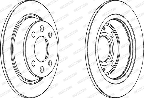 Ferodo DDF355 - Bremžu diski www.autospares.lv