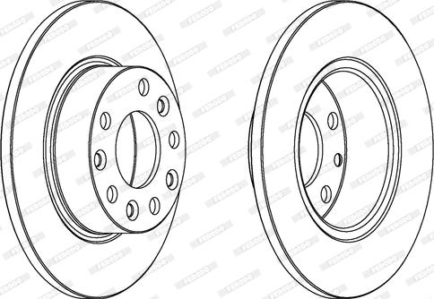 Ferodo DDF353 - Bremžu diski www.autospares.lv