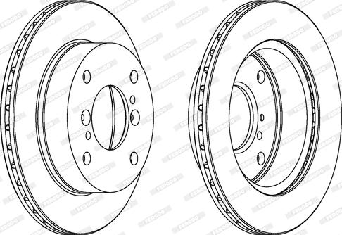 Ferodo DDF352 - Bremžu diski www.autospares.lv