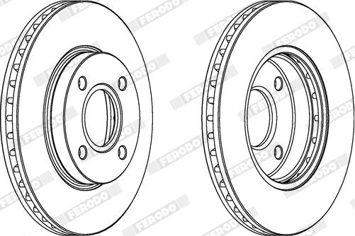 Ferodo DDF364X - Bremžu diski www.autospares.lv