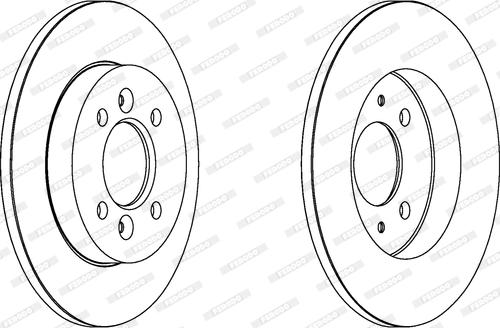 Ferodo DDF362 - Bremžu diski www.autospares.lv