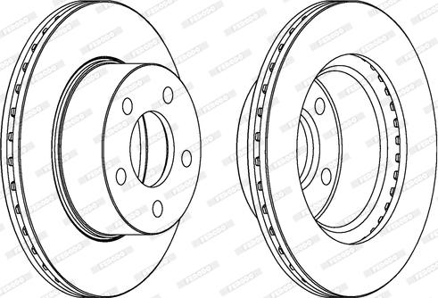 Ferodo DDF367 - Bremžu diski www.autospares.lv