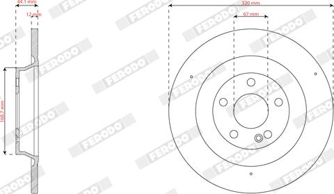 Ferodo DDF3002C - Bremžu diski www.autospares.lv