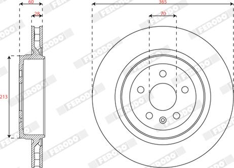 Ferodo DDF3018C-1 - Bremžu diski www.autospares.lv