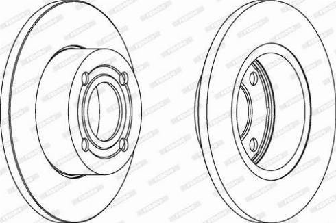 Ferodo DDF318C - Bremžu diski www.autospares.lv