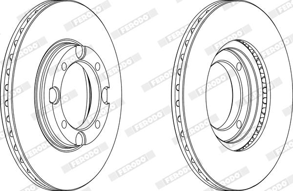 Ferodo DDF389X - Bremžu diski www.autospares.lv