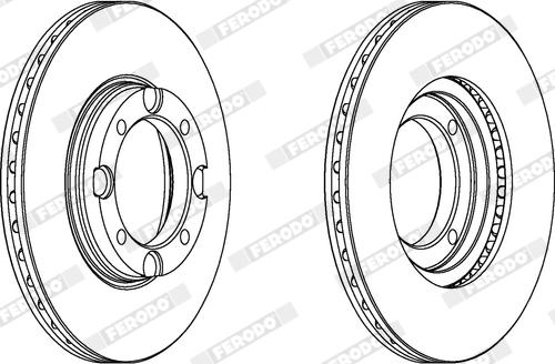 Ferodo DDF389X - Bremžu diski www.autospares.lv