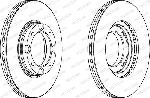 Ferodo DDF389 - Bremžu diski www.autospares.lv