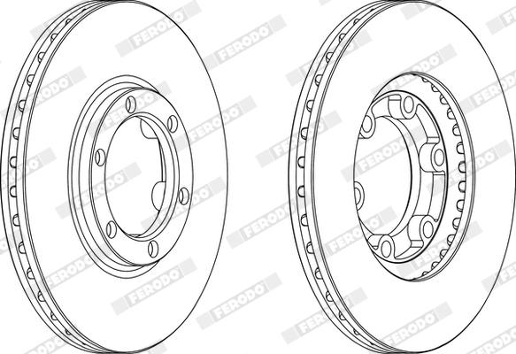 Ferodo DDF385X - Bremžu diski www.autospares.lv