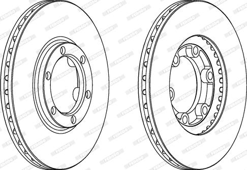 Ferodo DDF385 - Bremžu diski www.autospares.lv