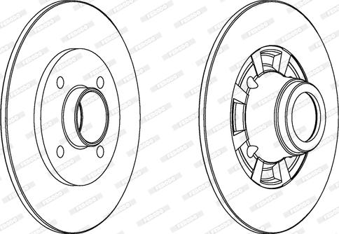 Ferodo DDF334 - Bremžu diski autospares.lv