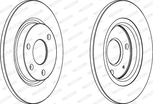 Ferodo DDF335 - Bremžu diski www.autospares.lv