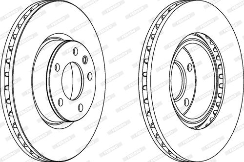 Ferodo DDF330 - Bremžu diski www.autospares.lv