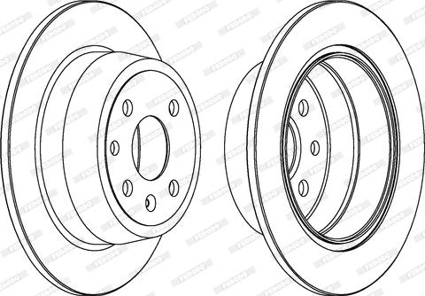 Ferodo DDF331C - Bremžu diski www.autospares.lv