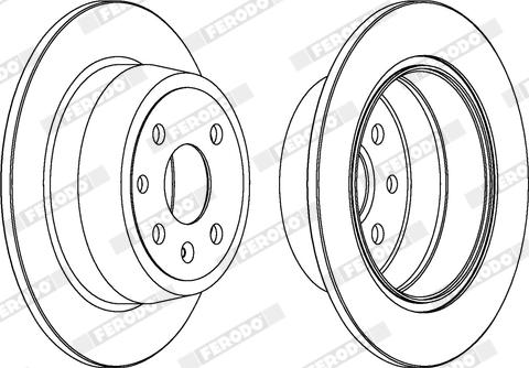 Ferodo DDF331X - Bremžu diski www.autospares.lv