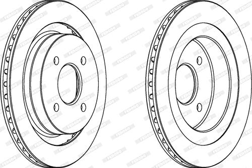 Ferodo DDF338 - Bremžu diski www.autospares.lv