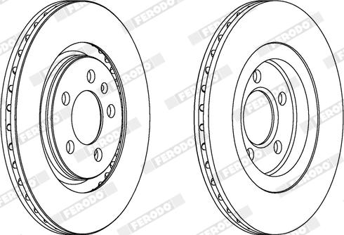 Ferodo DDF332X - Bremžu diski www.autospares.lv