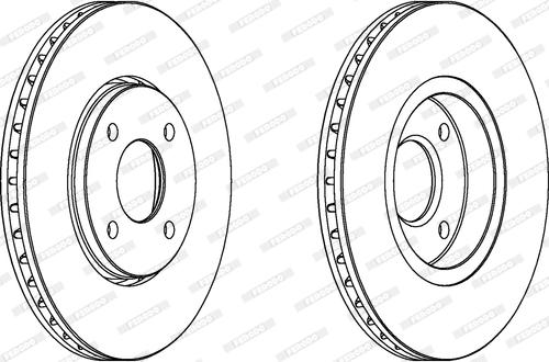 Ferodo DDF336 - Bremžu diski www.autospares.lv