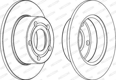 Ferodo DDF321C - Bremžu diski www.autospares.lv