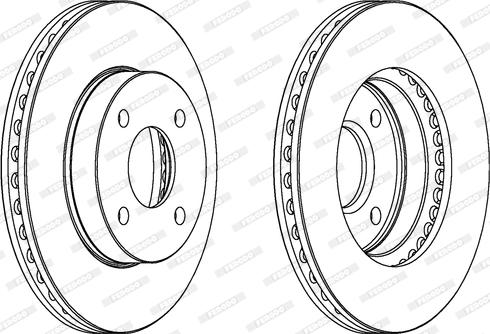 Ferodo DDF371 - Bremžu diski www.autospares.lv