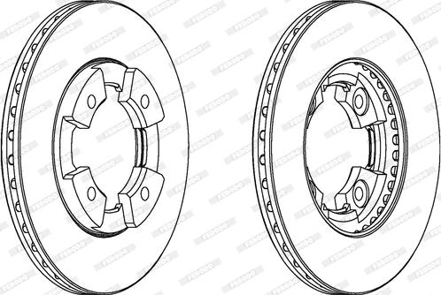 Ferodo DDF290 - Bremžu diski www.autospares.lv