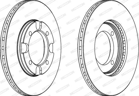 Ferodo DDF293 - Bremžu diski www.autospares.lv