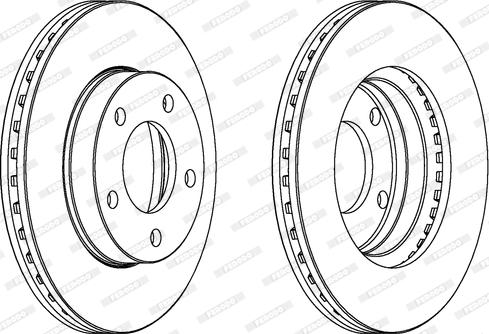 Ferodo DDF292 - Bremžu diski www.autospares.lv