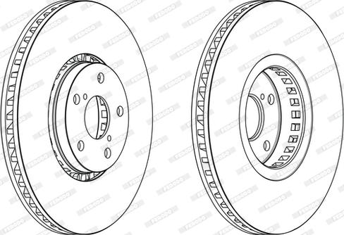 Ferodo DDF2497LC-1 - Bremžu diski www.autospares.lv