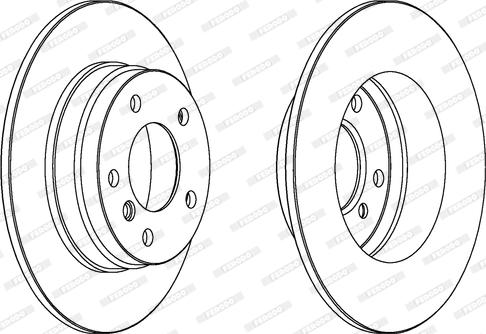 Ferodo DDF249C - Bremžu diski www.autospares.lv