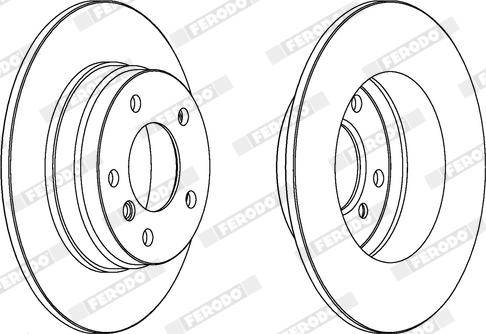 Ferodo DDF249X - Bremžu diski www.autospares.lv