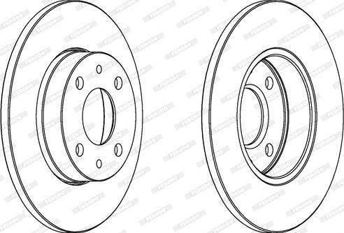 Ferodo DDF240 - Bremžu diski www.autospares.lv