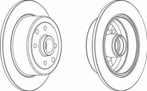 Ferodo DDF242-1 - Bremžu diski autospares.lv