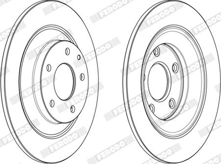 Ferodo DDF2609X - Bremžu diski www.autospares.lv