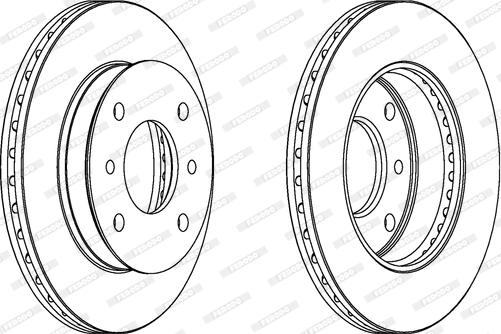 Ferodo DDF259 - Bremžu diski autospares.lv